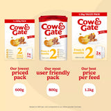 Cow & Gate baby formula follow on milk 2 x 600g, UK version