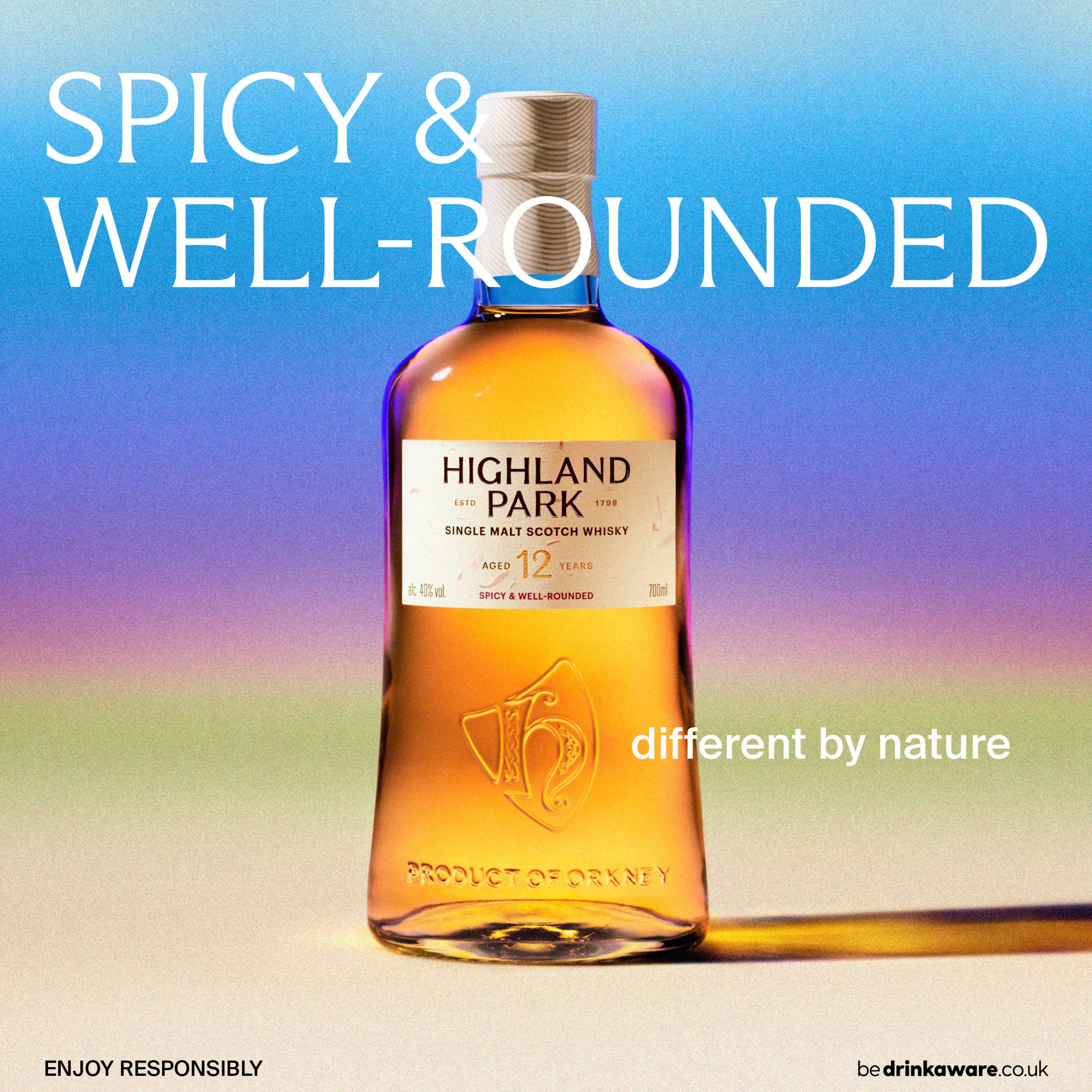 Highland Park Single Malt Scotch Whisky 12 Year Old 70cl, UK version