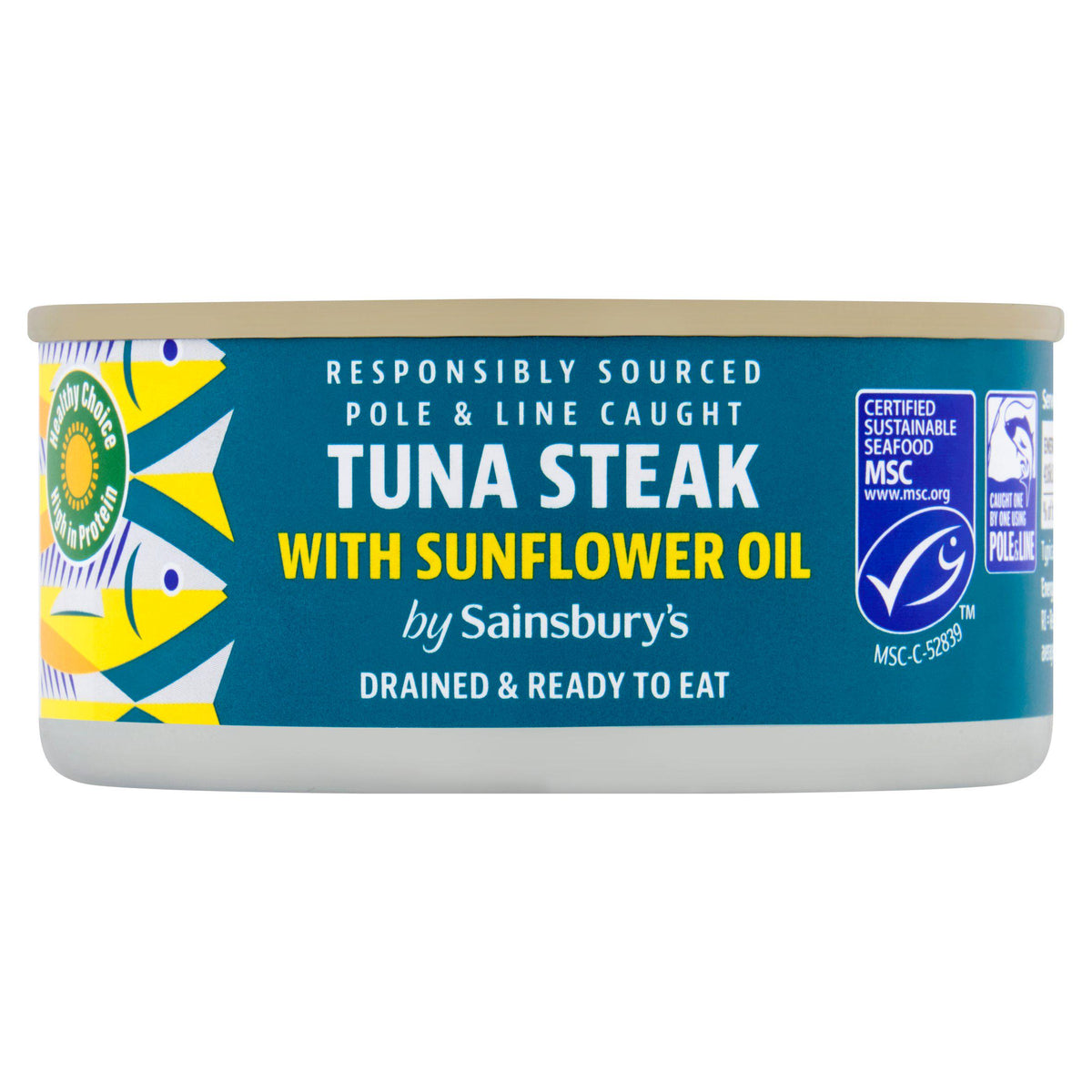 Sainsbury's tuna drained and ready in oil 120g, UK version