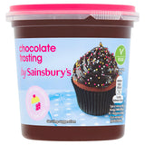 Sainsbury's chocolate icing 400g tub, UK version