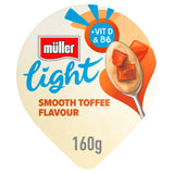 Müller Light smooth toffee yogurt 160g, imported from the UK