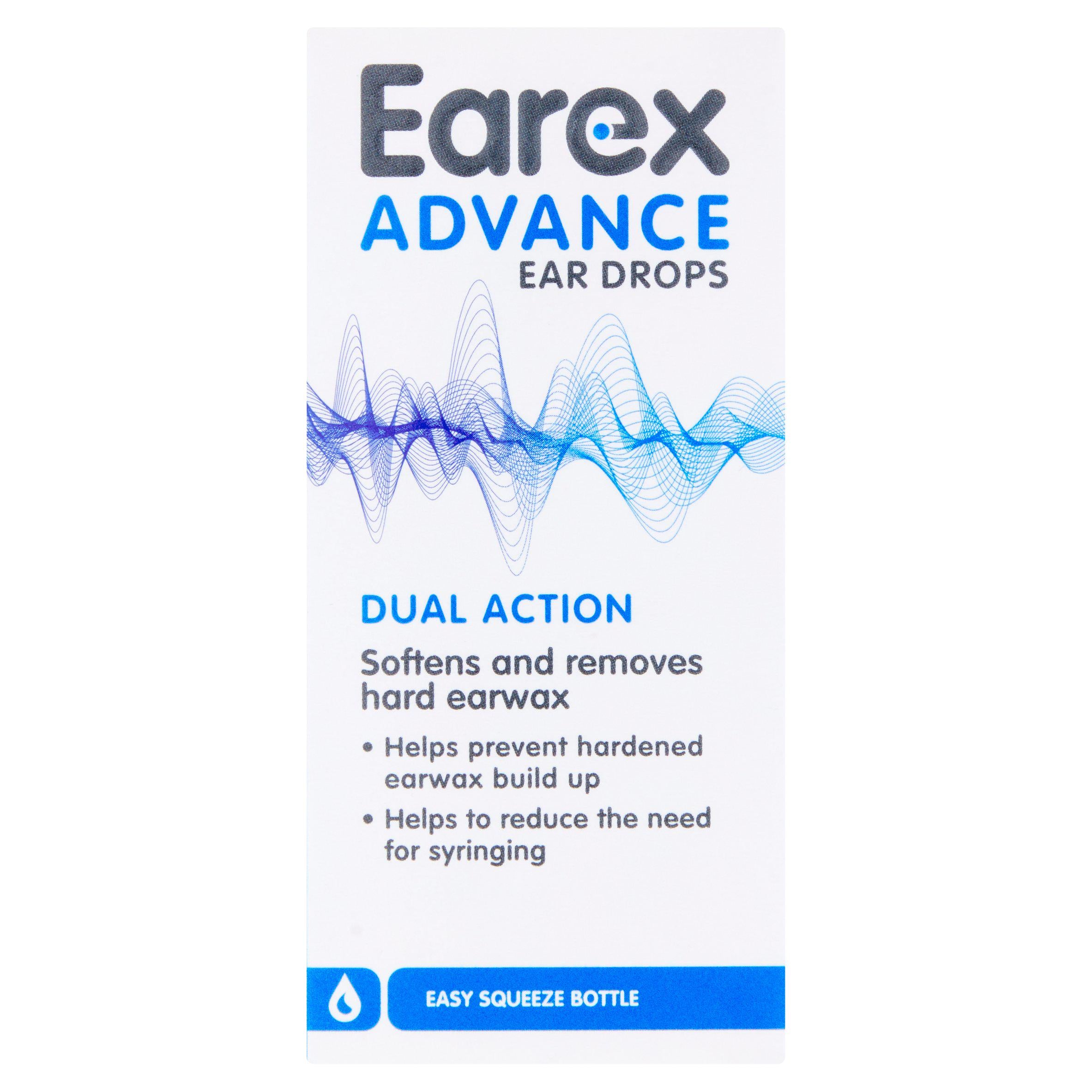 Earex Advance ear drops 12ml, imported from the UK