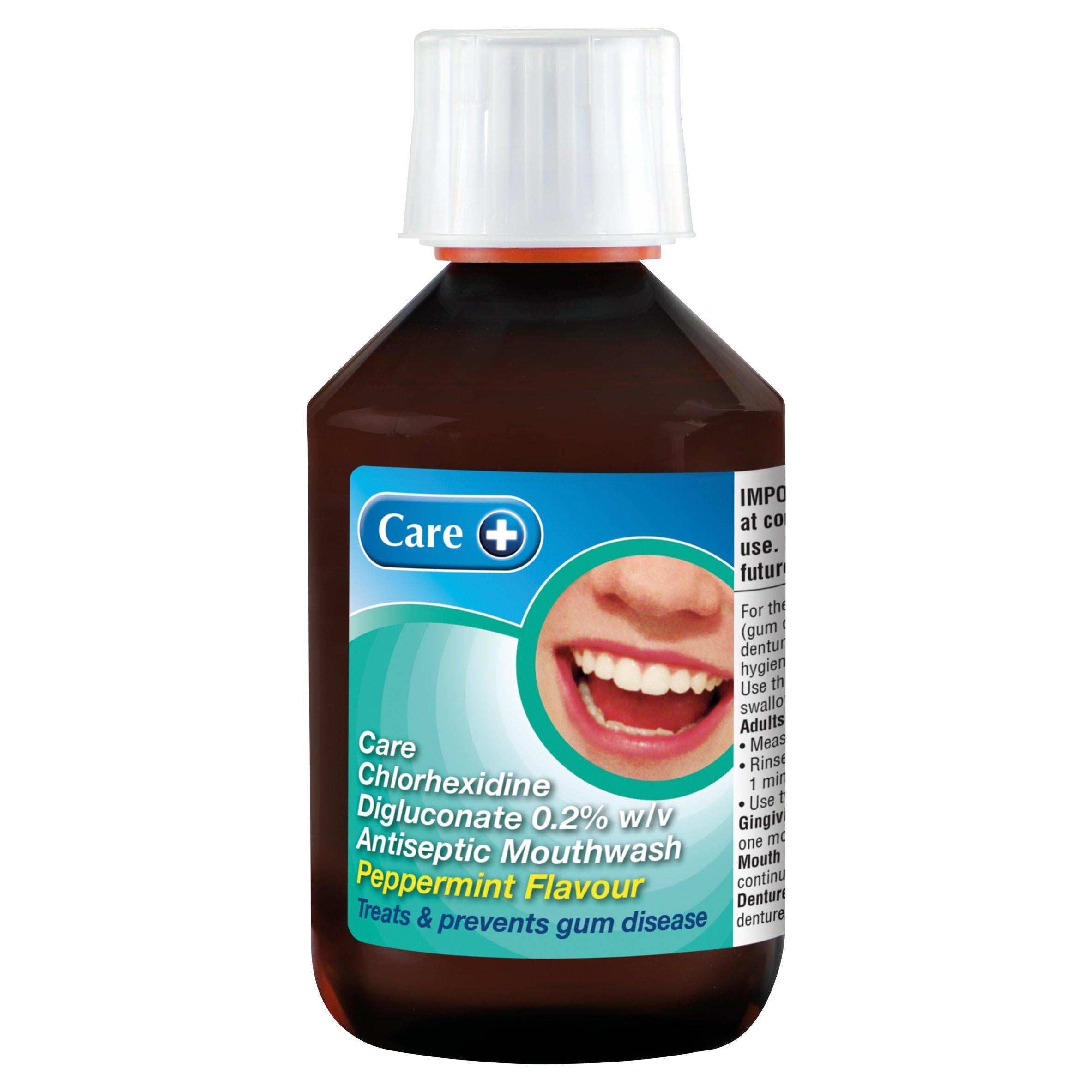 Care antiseptic mouthwash peppermint flavour 300ml, UK version