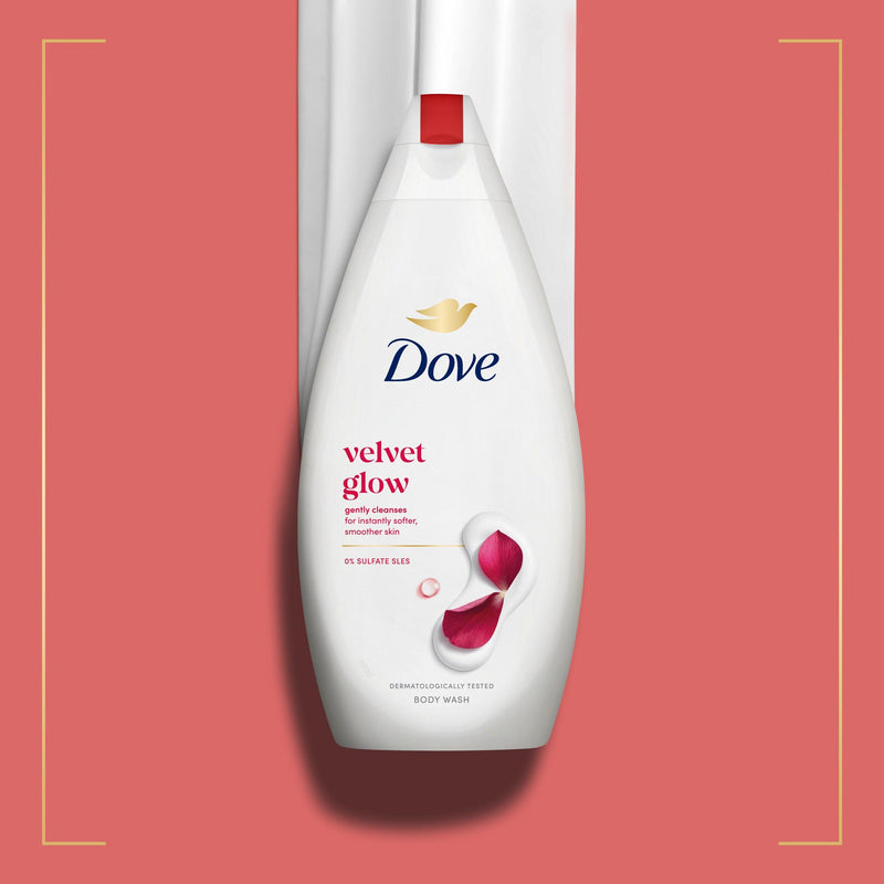 Dove Velvet Glow Body Wash 450ml, UK version