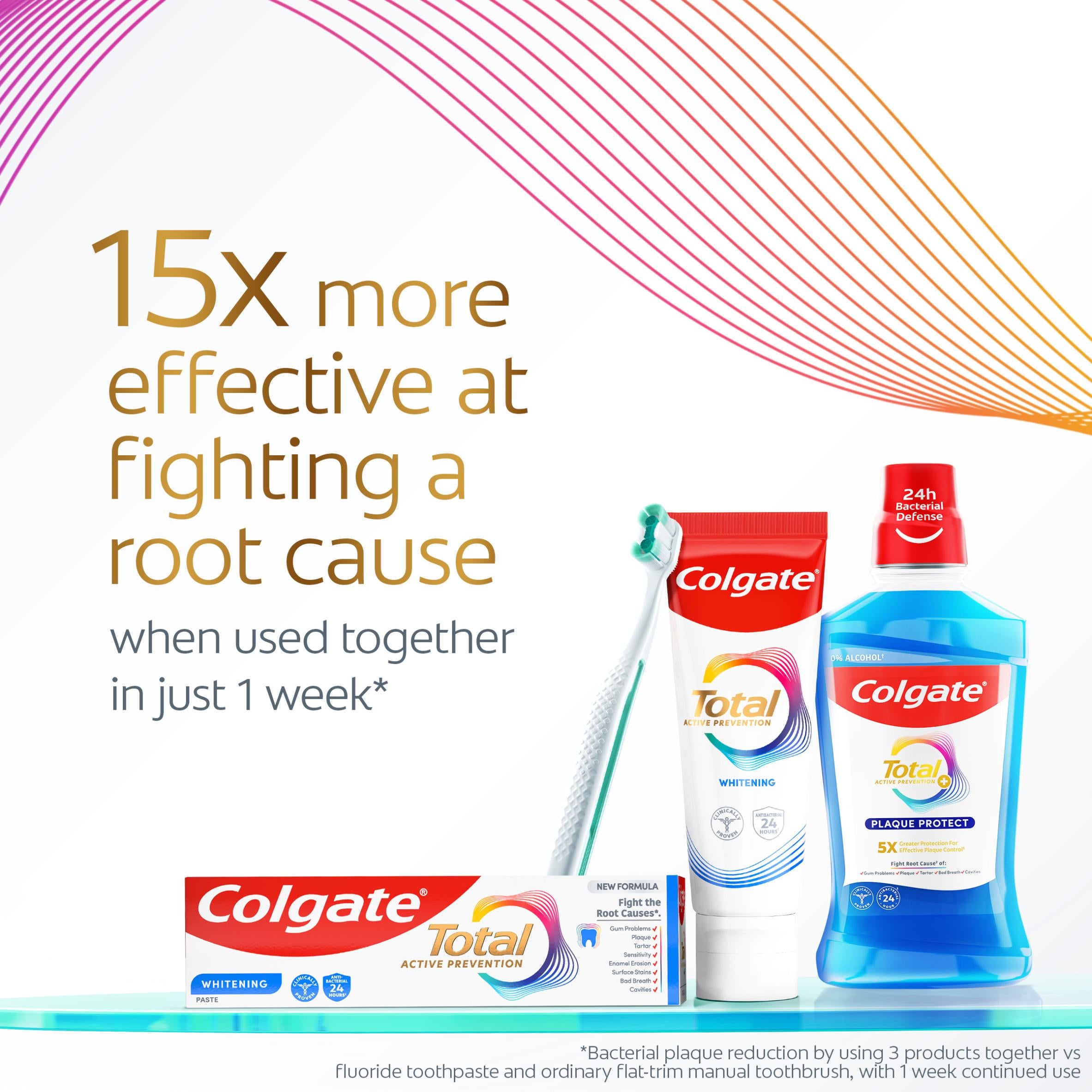 Colgate Total Active Prevention teeth whitening toothpaste 75ml, UK version