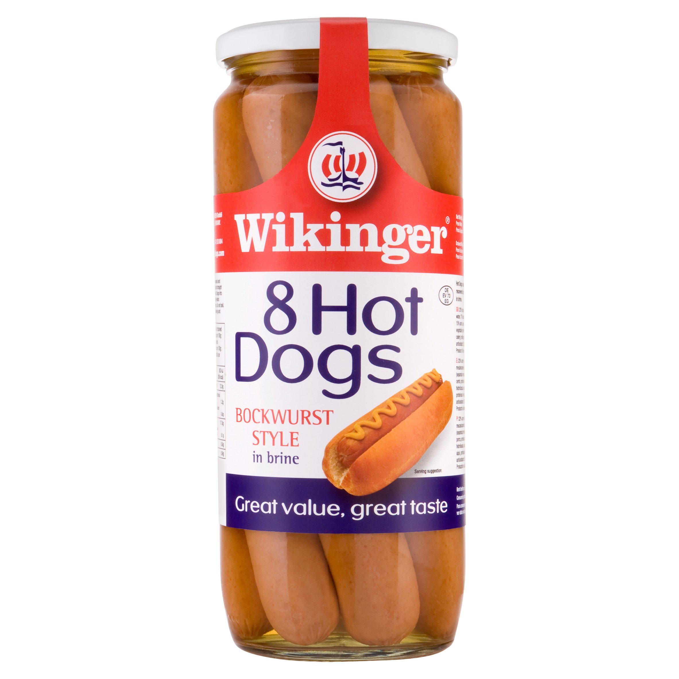 Wikinger Hot Dogs Turkey Chicken 1030g, imported from Germany