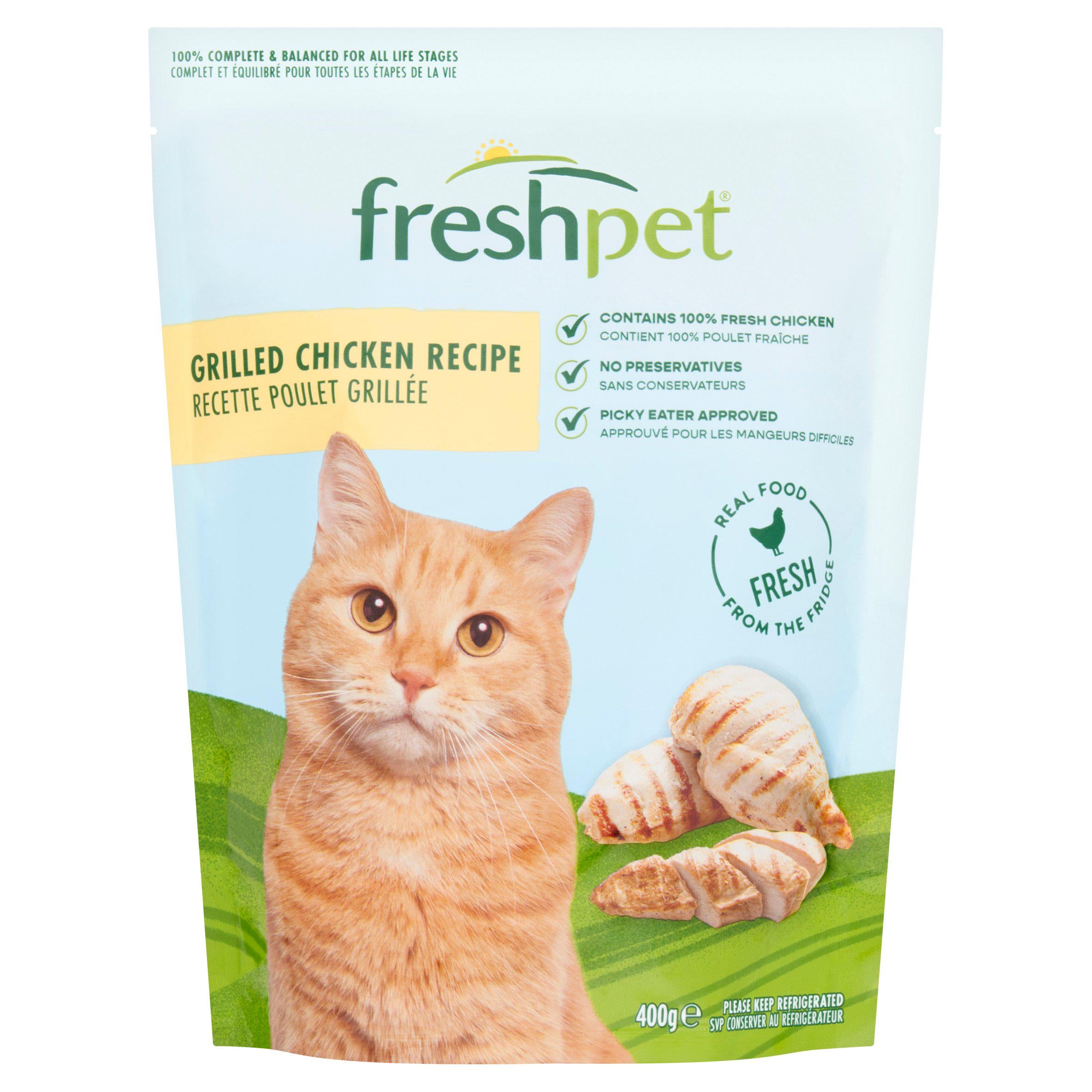 Freshpet Grilled Chicken Cat Food 400g - British product