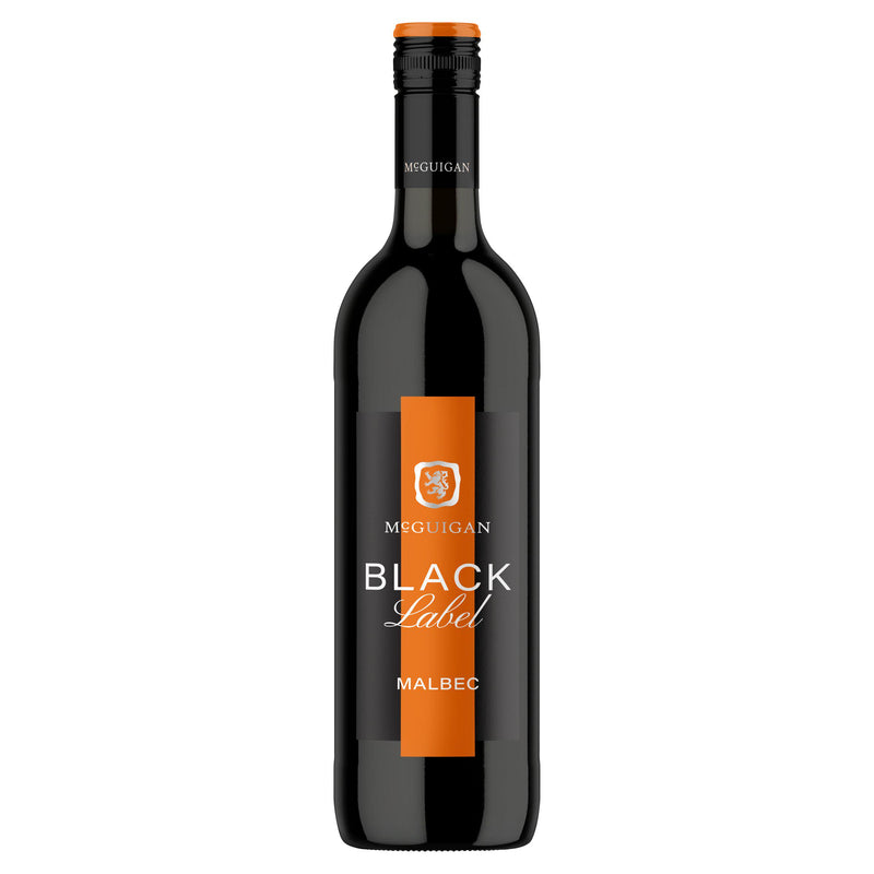 McGuigan Black Label Malbec red wine 75cl, imported from the UK