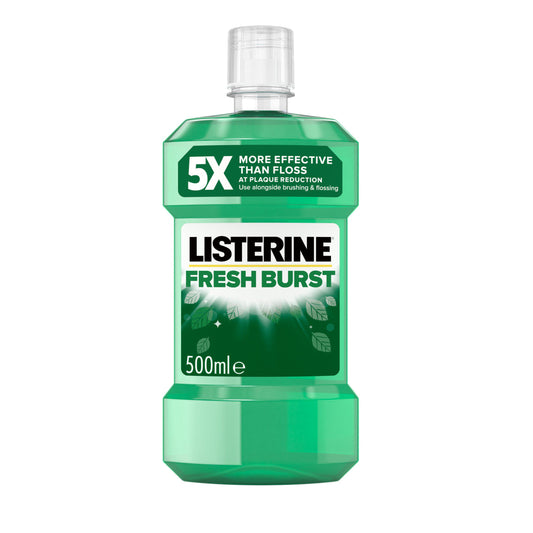 Listerine Essentials Fresh Burst Mouthwash 500ml GOODS Sainsburys   