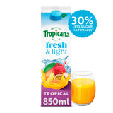 Tropicana Fresh & Light tropical juice blend 850ml - British product