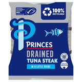 Princes tuna steak in brine 3x110g, imported from the UK
