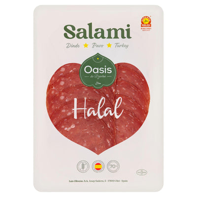 Sainsburys L'Oasis de Djerba Halal Turkey Salami 80g- Buy online at McGrocer