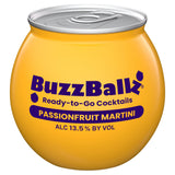 BuzzBallz cocktail Passionfruit Martini 20cl, imported from the UK