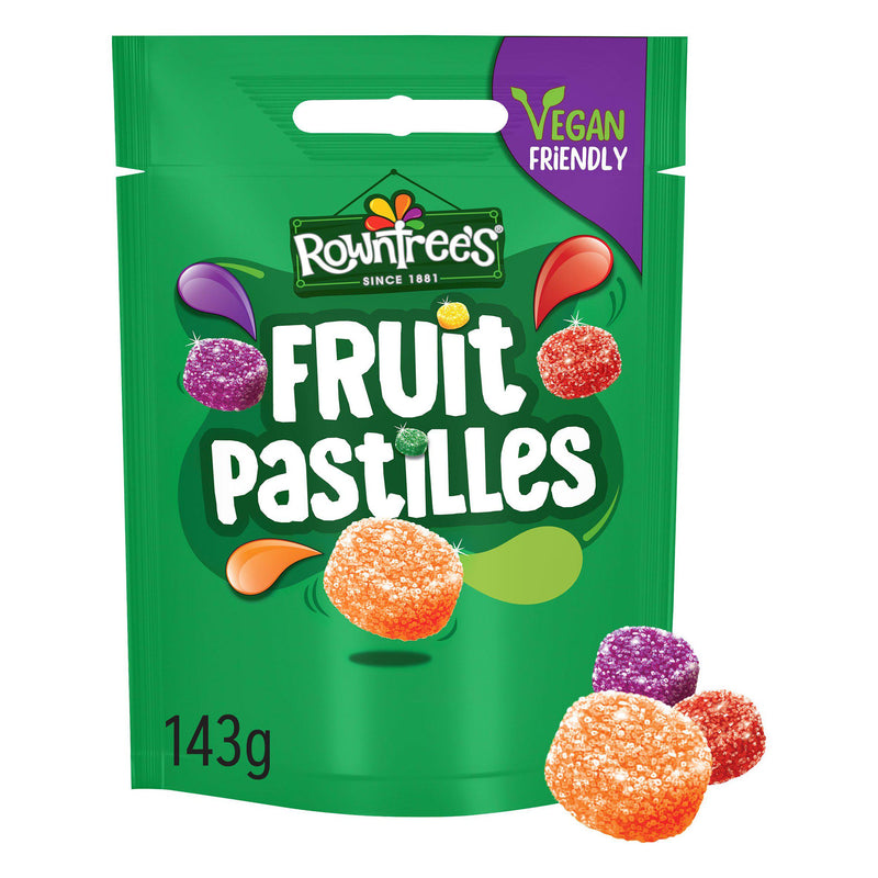 Rowntree's Fruit Pastilles sharing bag 143g (British brand)