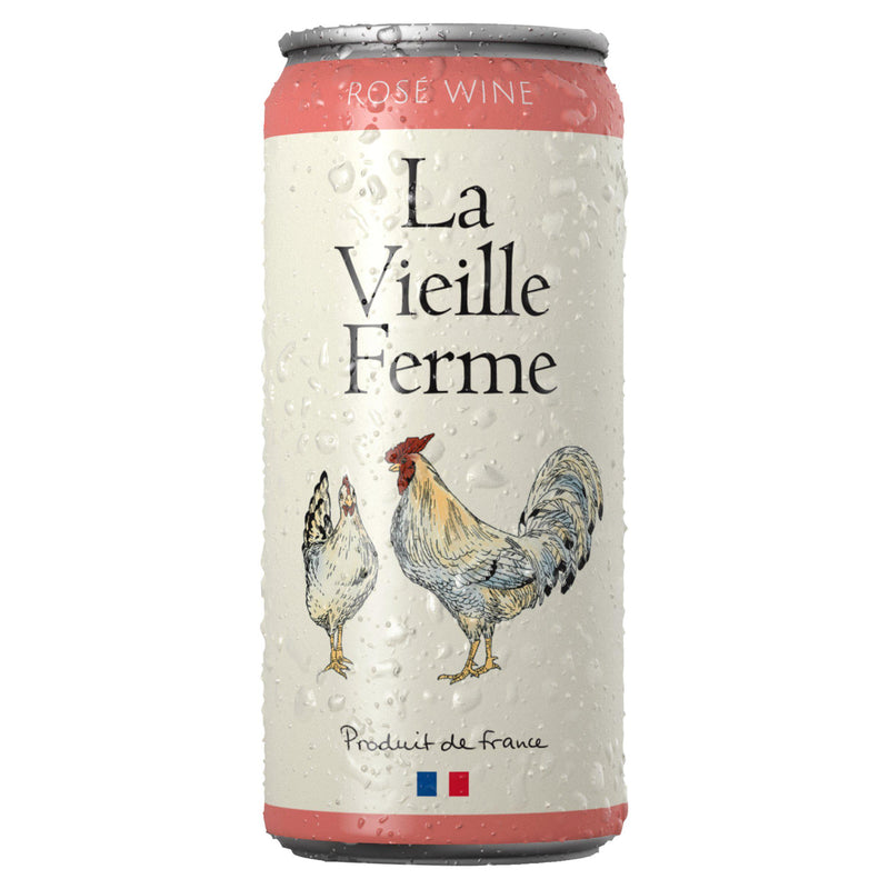La Vieille Ferme rosé wine 20cl can (British brand)