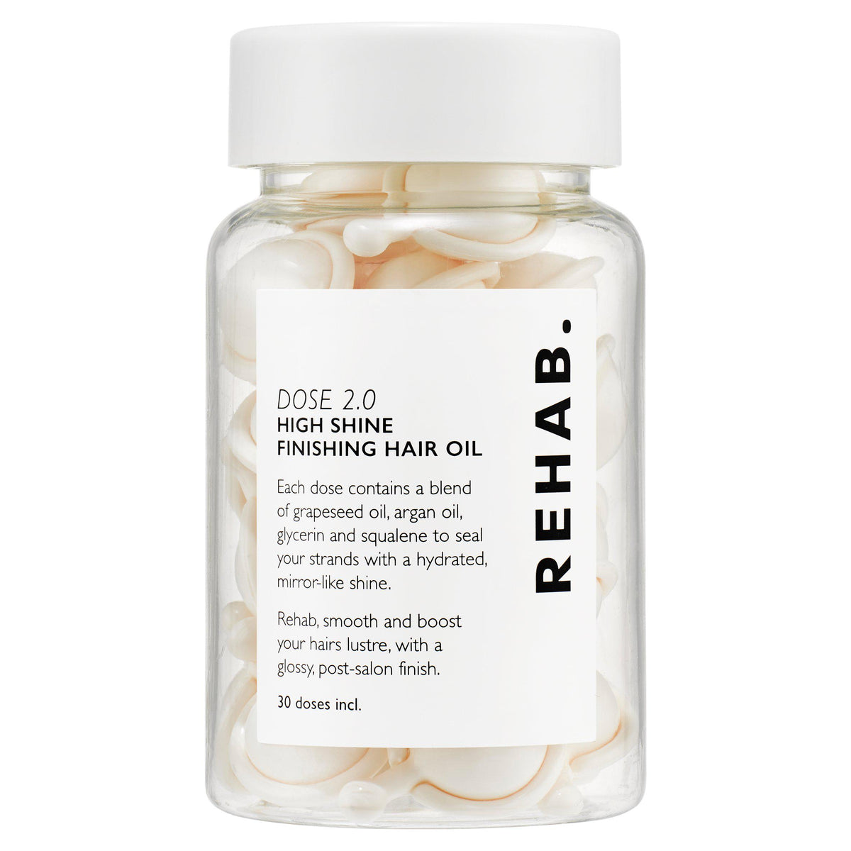 Rehab hair oil Dose 2.0 High Shine Finishing 30 x 1ml - British product