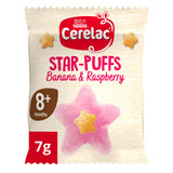 Cerelac banana raspberry star puffs baby snack 7g - British product