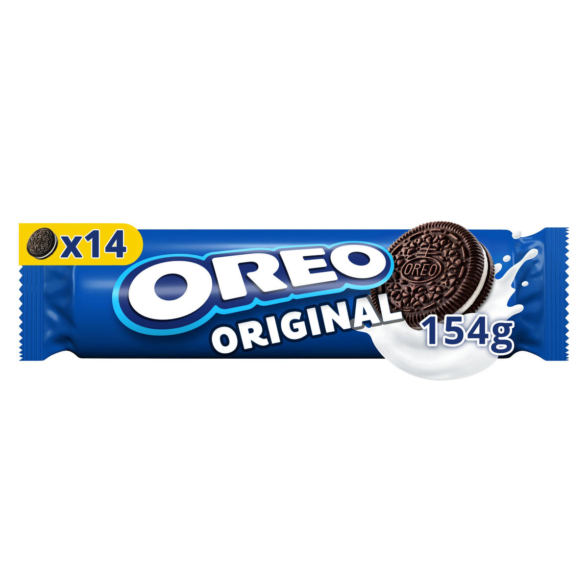 Oreo Original cocoa sandwich cookies pack 154g, UK version