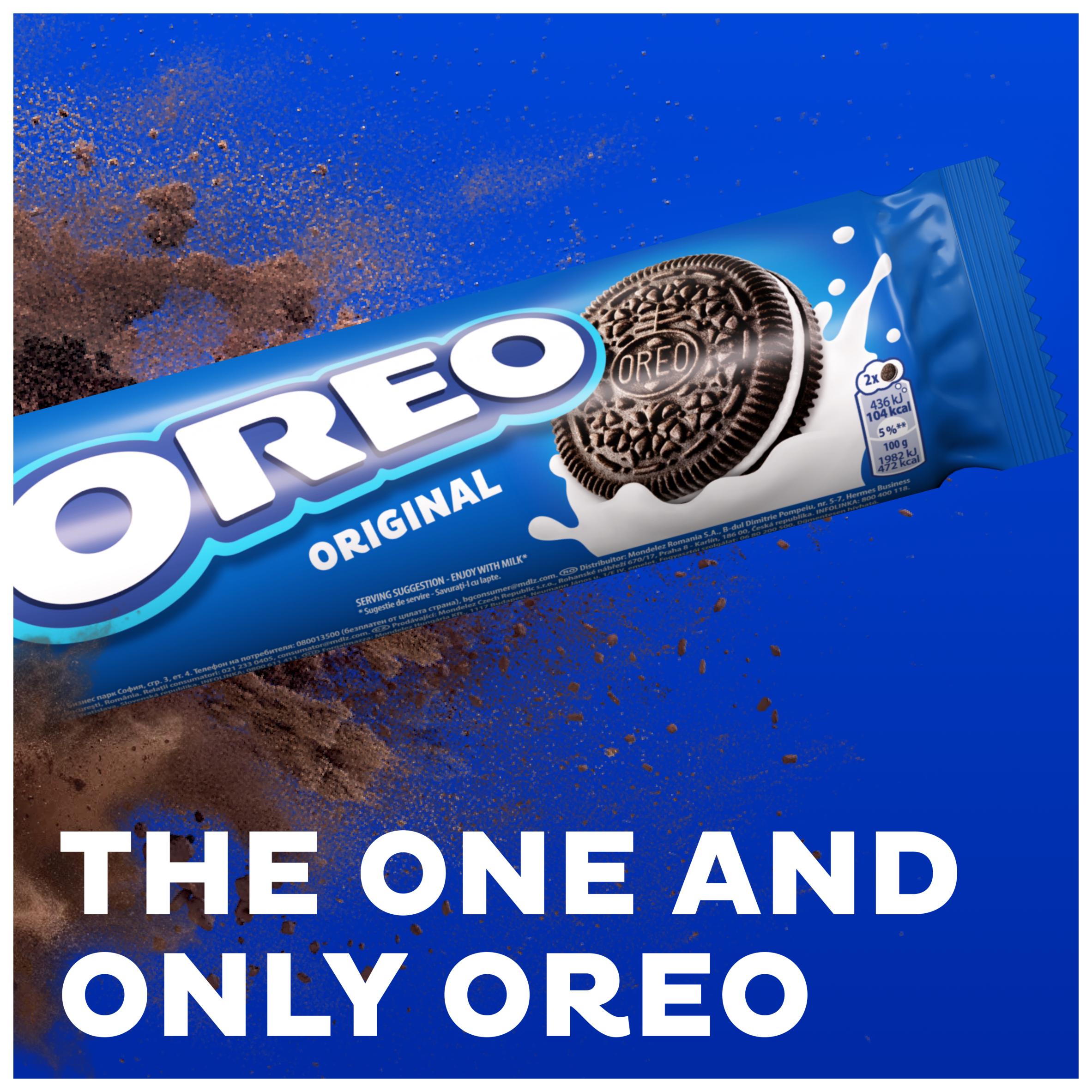 Oreo Original cocoa sandwich cookies pack 154g, UK version