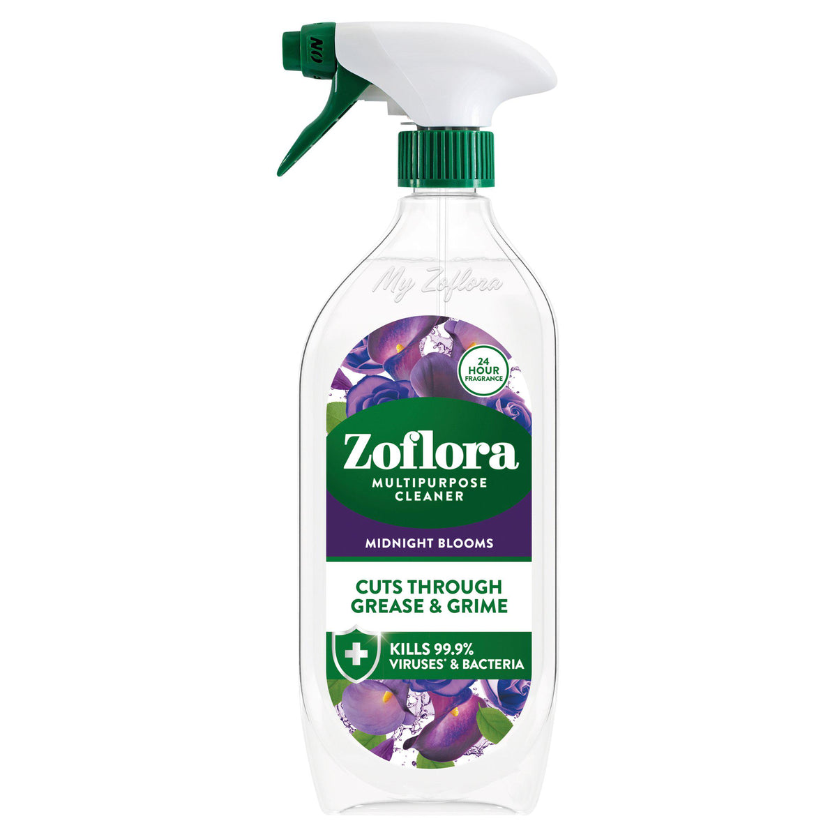 Zoflora Multi Purpose Disinfectant Midnight Blooms 800ml, imported from the UK