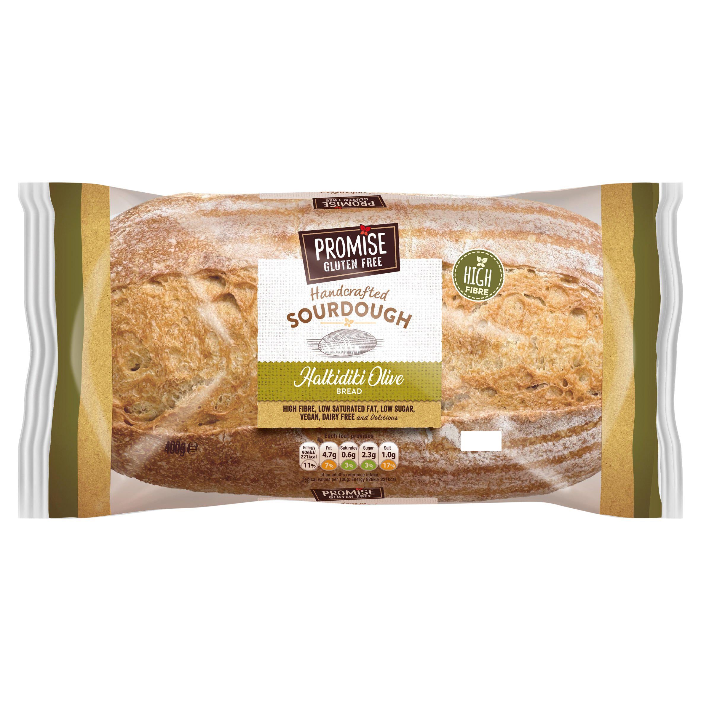 Promise gluten free olive bread 400g (British brand)