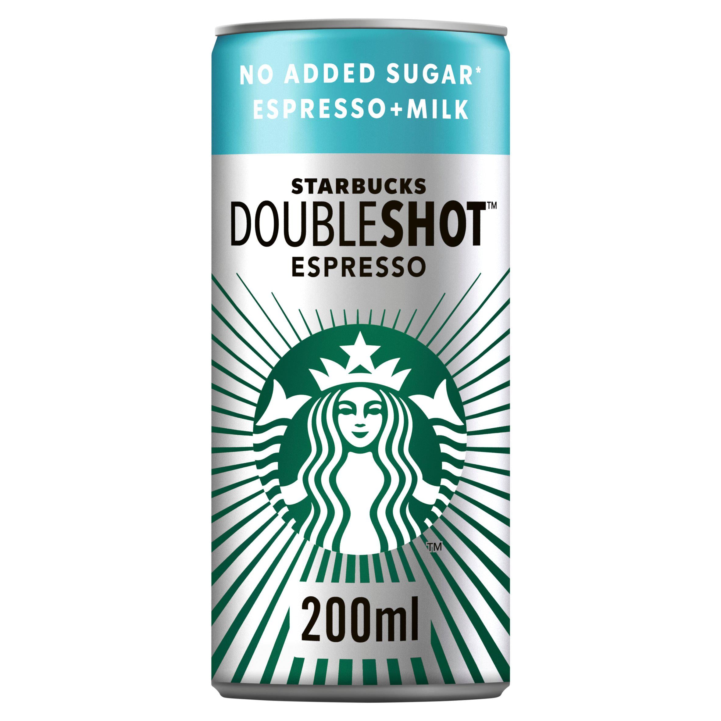 Starbucks DoubleShot Espresso no added sugar iced coffee 200ml - British product