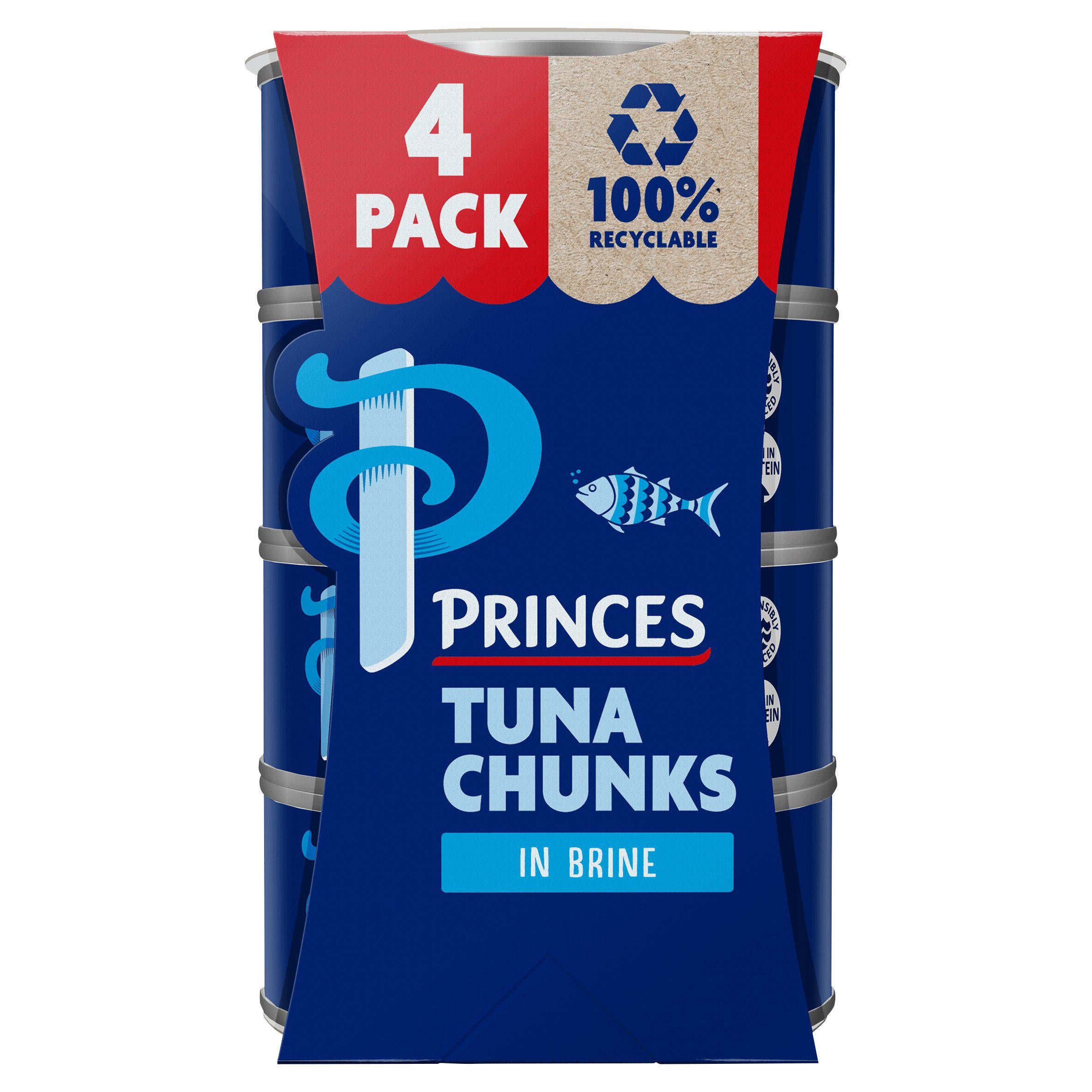 Princes tuna chunks in brine multipack 4x145g, UK version