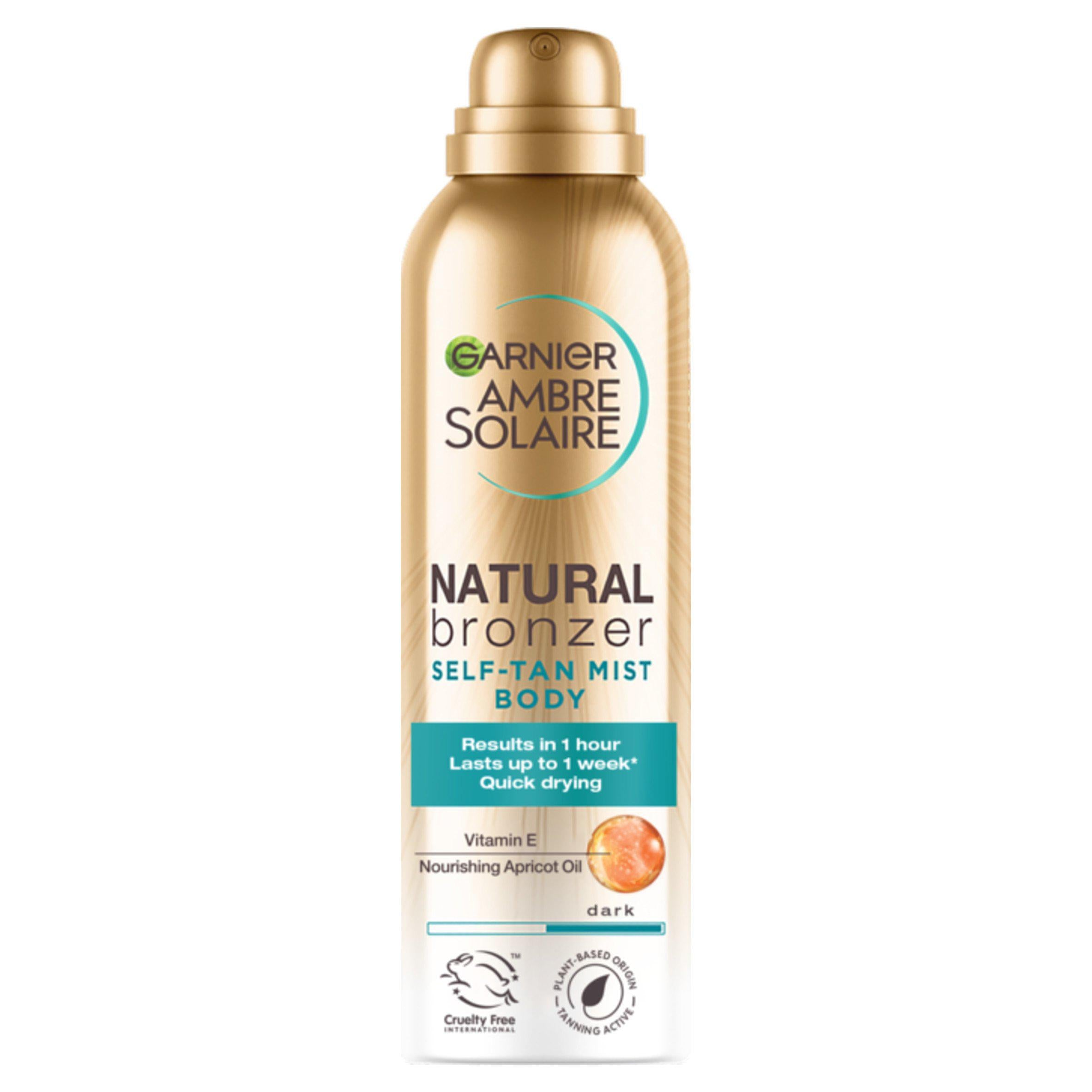 Garnier Ambre Solaire dark self tan body mist 150ml (British brand)