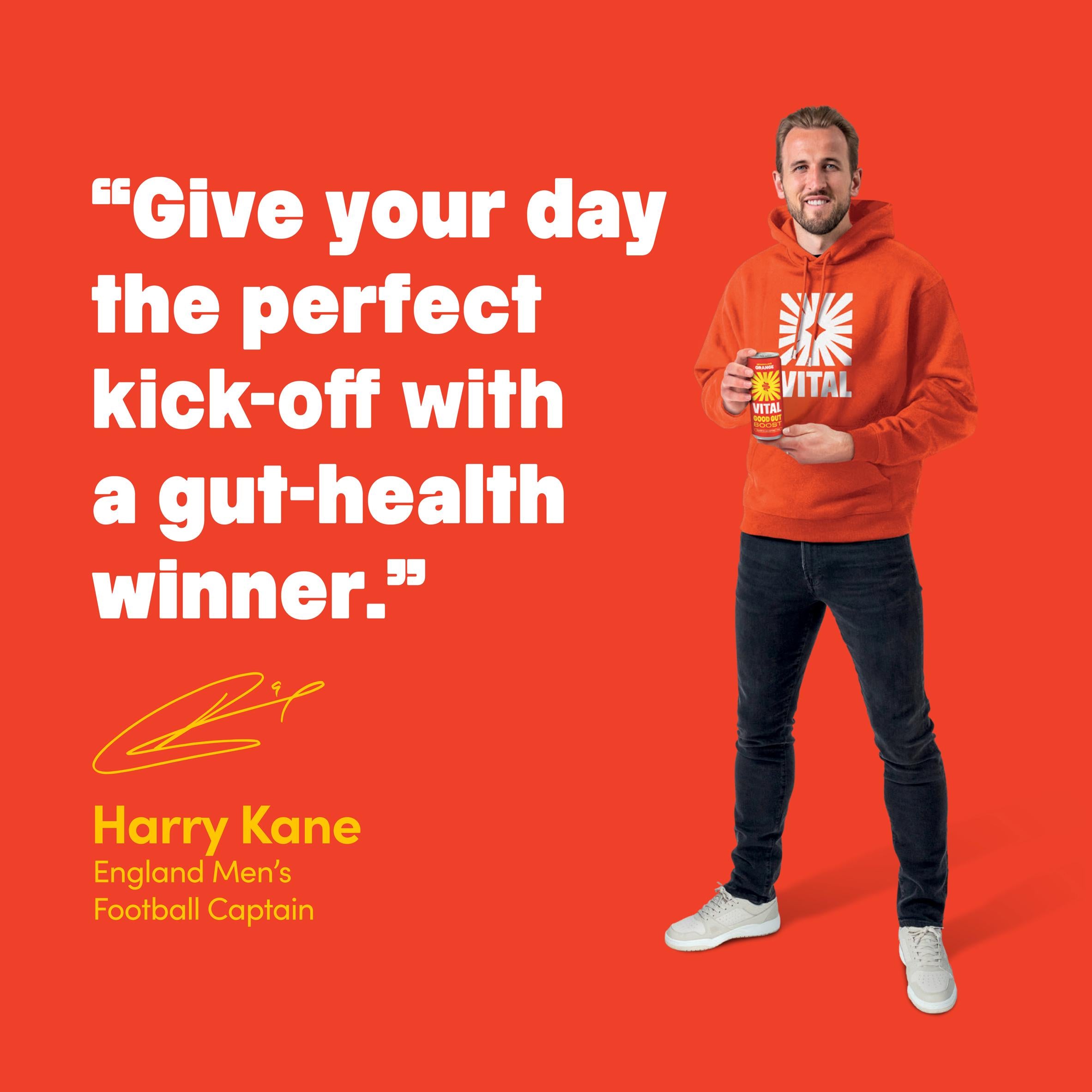 Vital Gut Health orange soda 4 x 330ml (British brand)