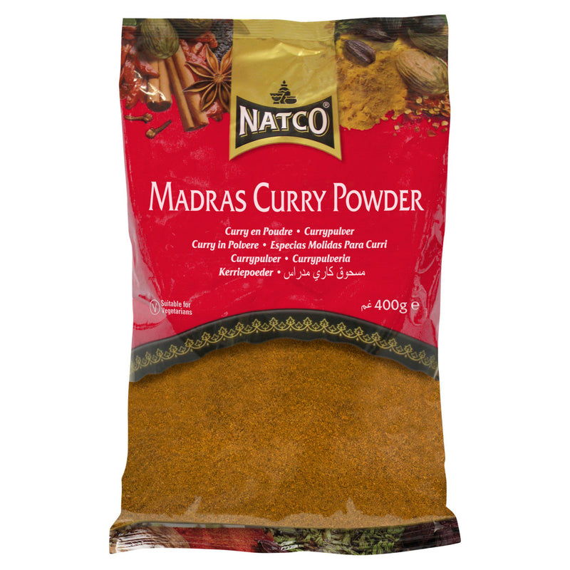 Natco Madras Curry Powder 400g, imported from the UK