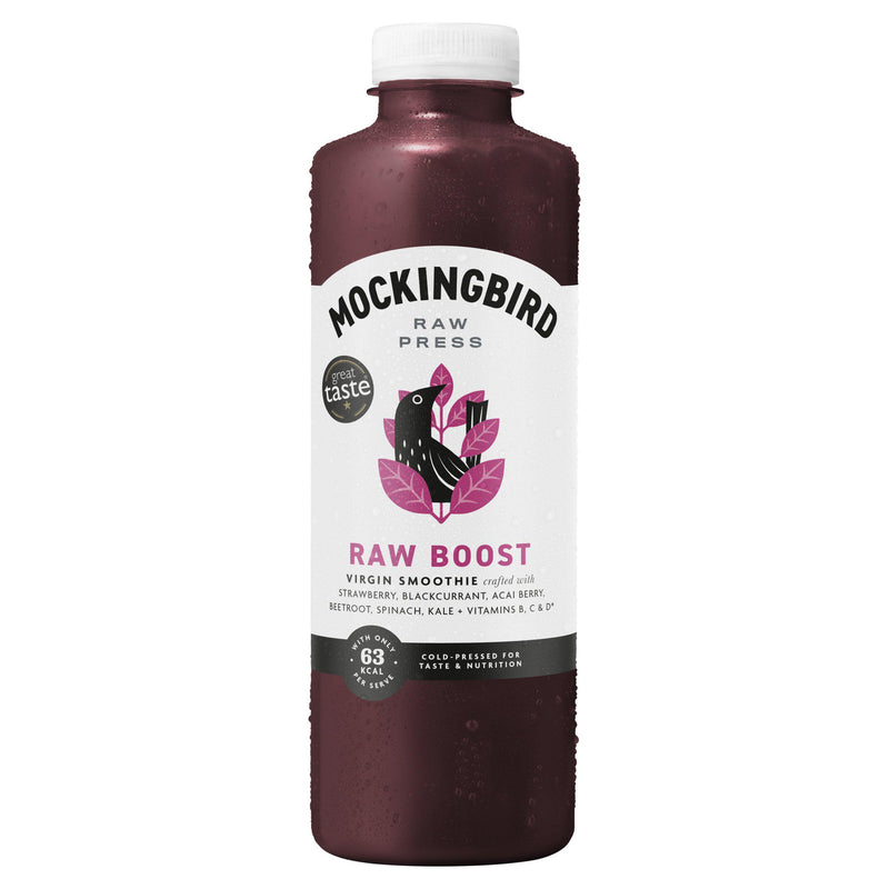 Mockingbird Raw Press berry beetroot smoothie 750ml, UK version