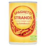Sainsbury's spaghetti in tomato sauce 400g, UK version