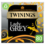 Twinings Lady Grey black tea bags 80-pack 200g (British brand)