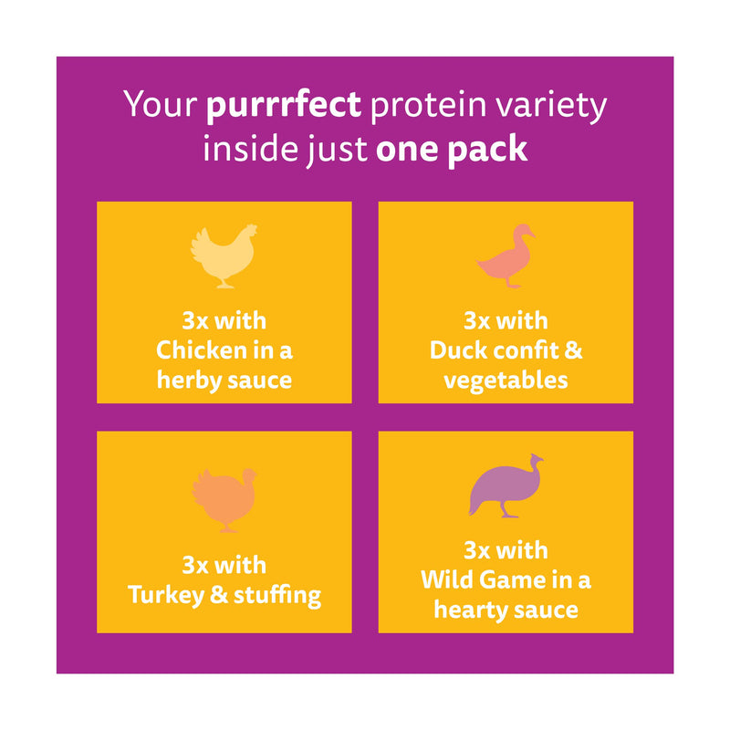 Whiskas 1+ Wet Cat Food Pouches 12x85g (British brand)