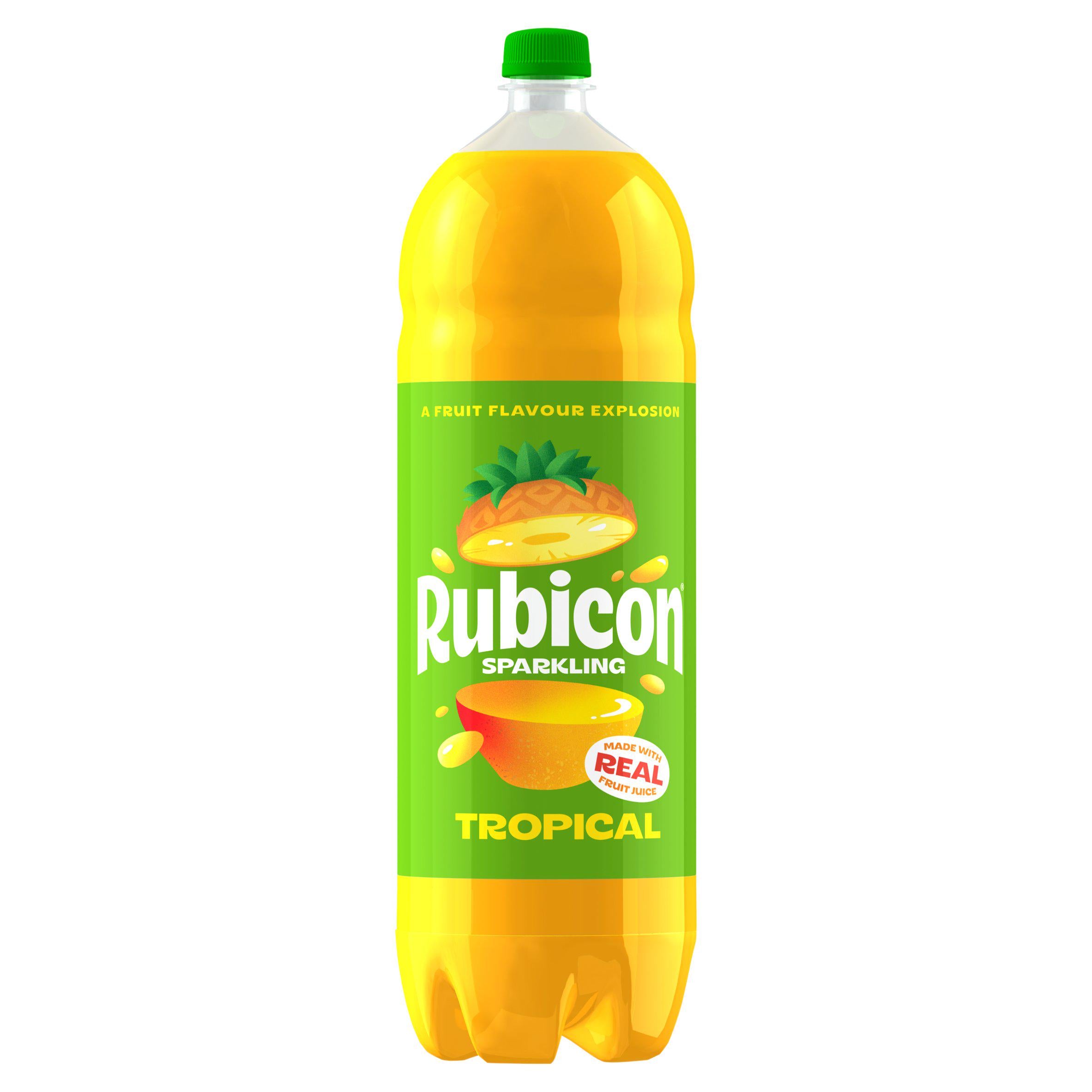 Rubicon soft drink Sparkling Tropical 2L, imported from the UK