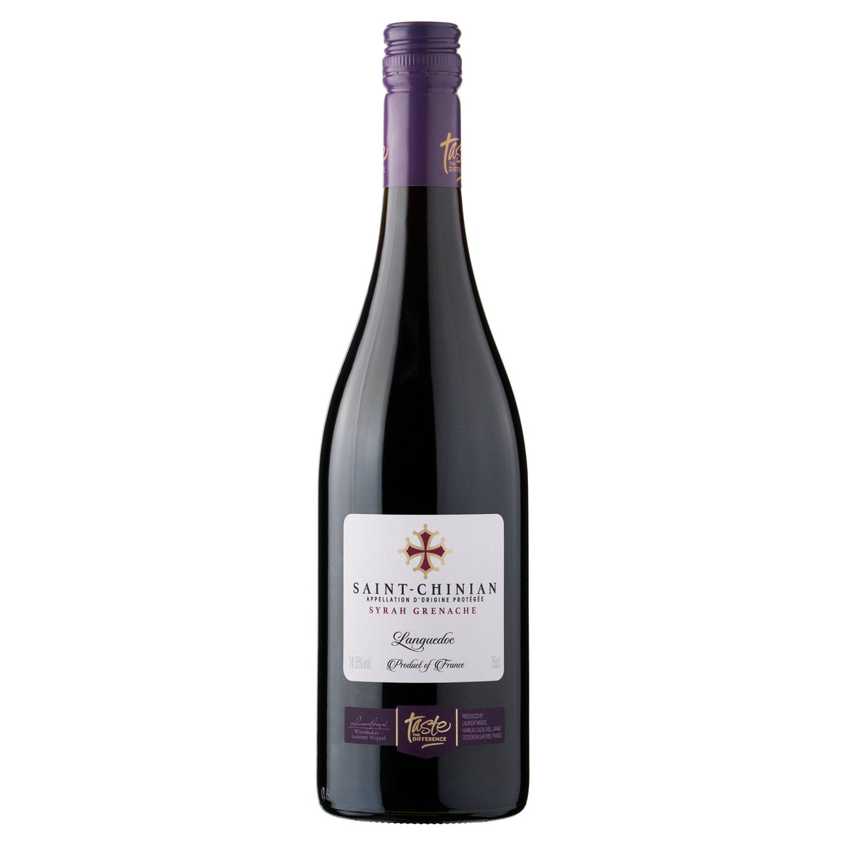 Sainsbury's Taste the Difference Saint Chinian red wine 75cl, imported from the UK