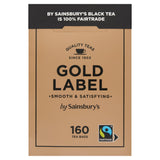 Sainsbury's Gold Label Fairtrade tea bags 160 pack 500g - British product