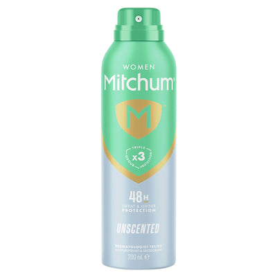 Sainsburys Mitchum Women Triple Odor Defense Protection Unscented Anti-Perspirant & Deodorant 200ml- Buy online at McGrocer