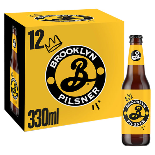 Brooklyn Brewery Brooklyn Pilsner Crisp Lager Beer 12x330ml GOODS Sainsburys   