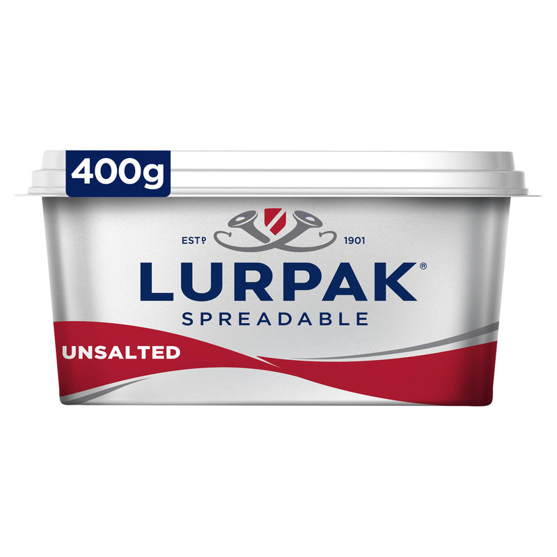 Lurpak Unsalted Spreadable butter blend 400g, UK version