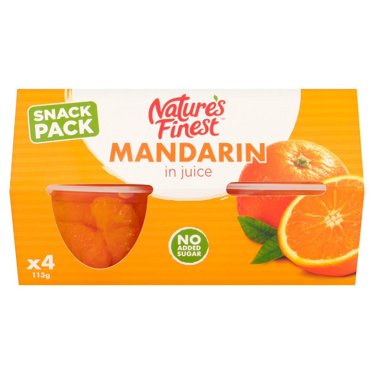 Nature's Finest Mandarin in Juice 4x113g