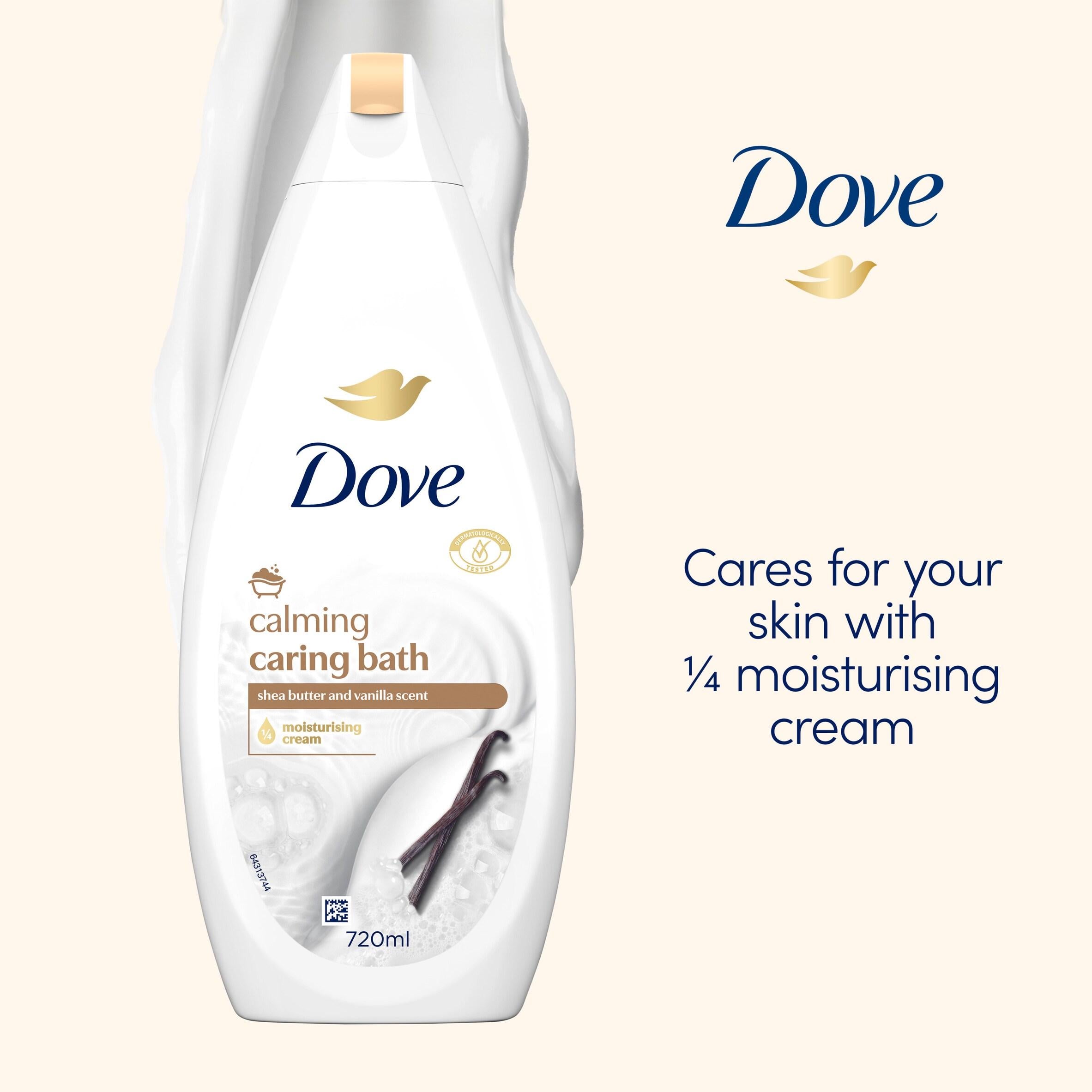 Dove Calming Caring Bath Soak with shea butter 720ml, UK version