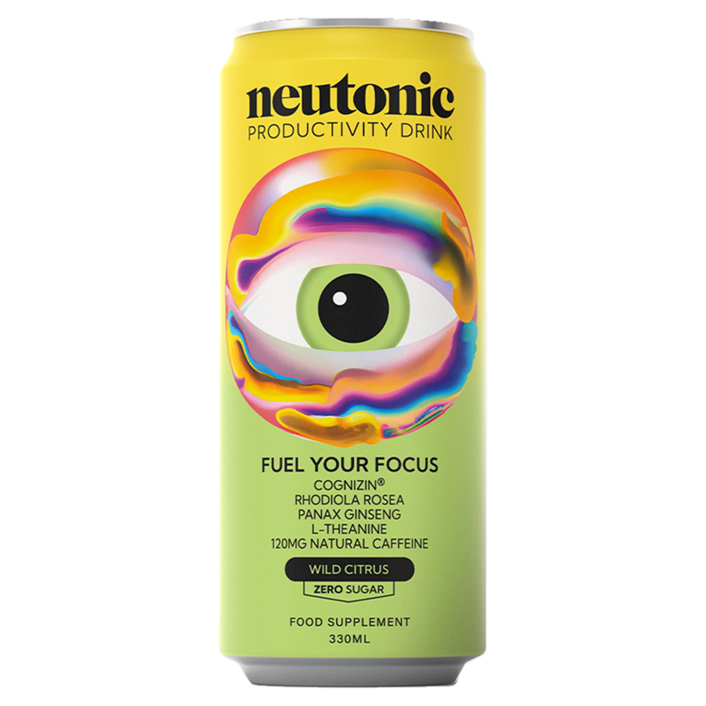 Neutonic Wild Citrus productivity drink 330ml can (British brand)