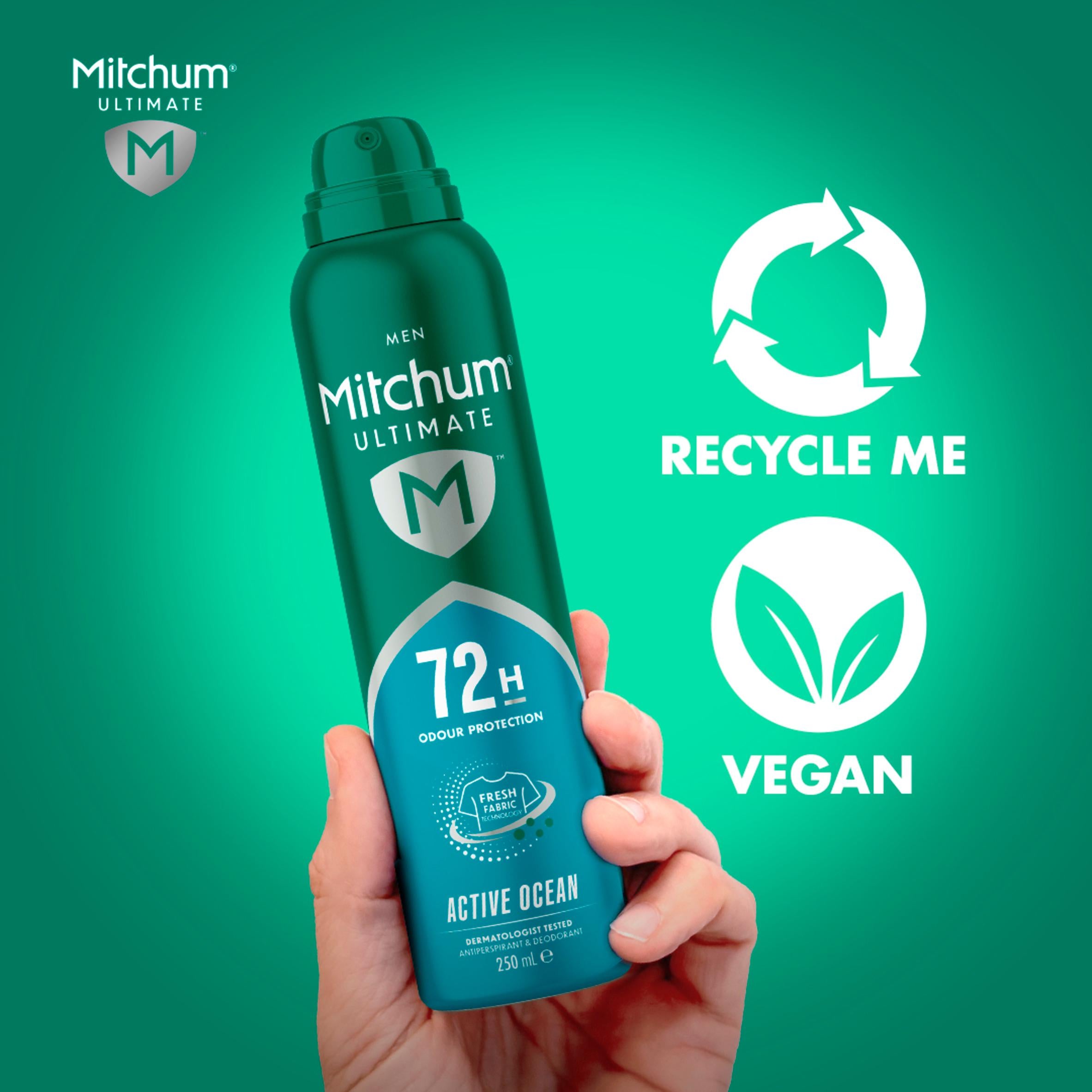 Mitchum antiperspirant deodorant spray Ultimate Active Ocean 250ml - British product