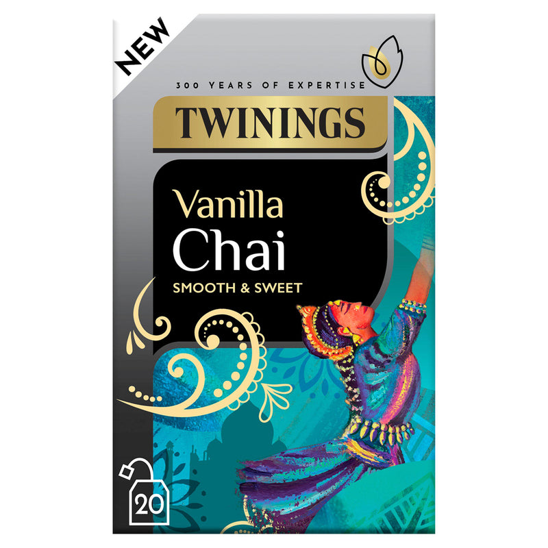 Twinings Vanilla Chai Tea Bags 40g pack (British brand)