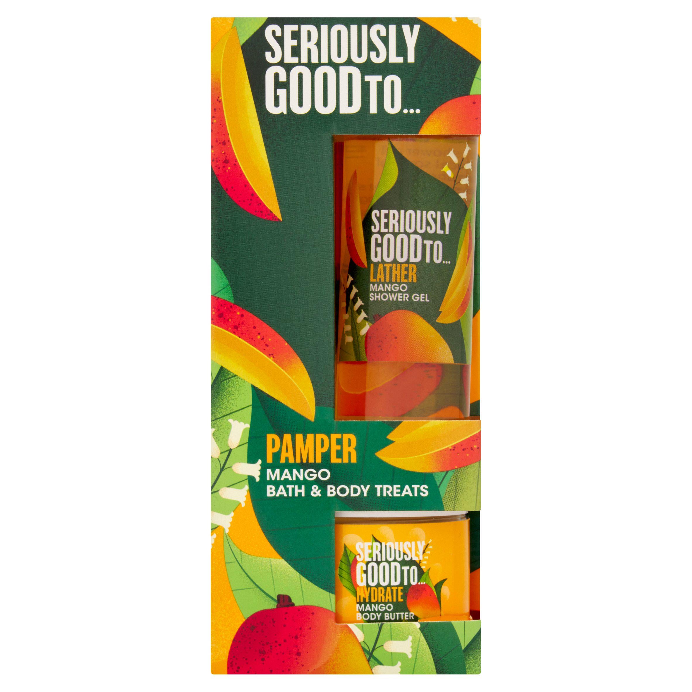 Mango Bath and Body Pamper Gift Set 2 x 50ml