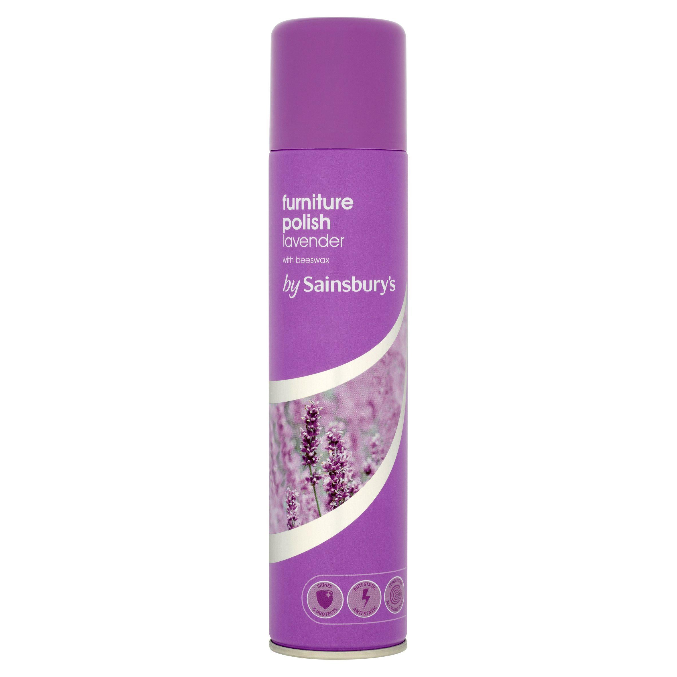 Sainsbury's beeswax lavender furniture polish 300ml, imported from the UK
