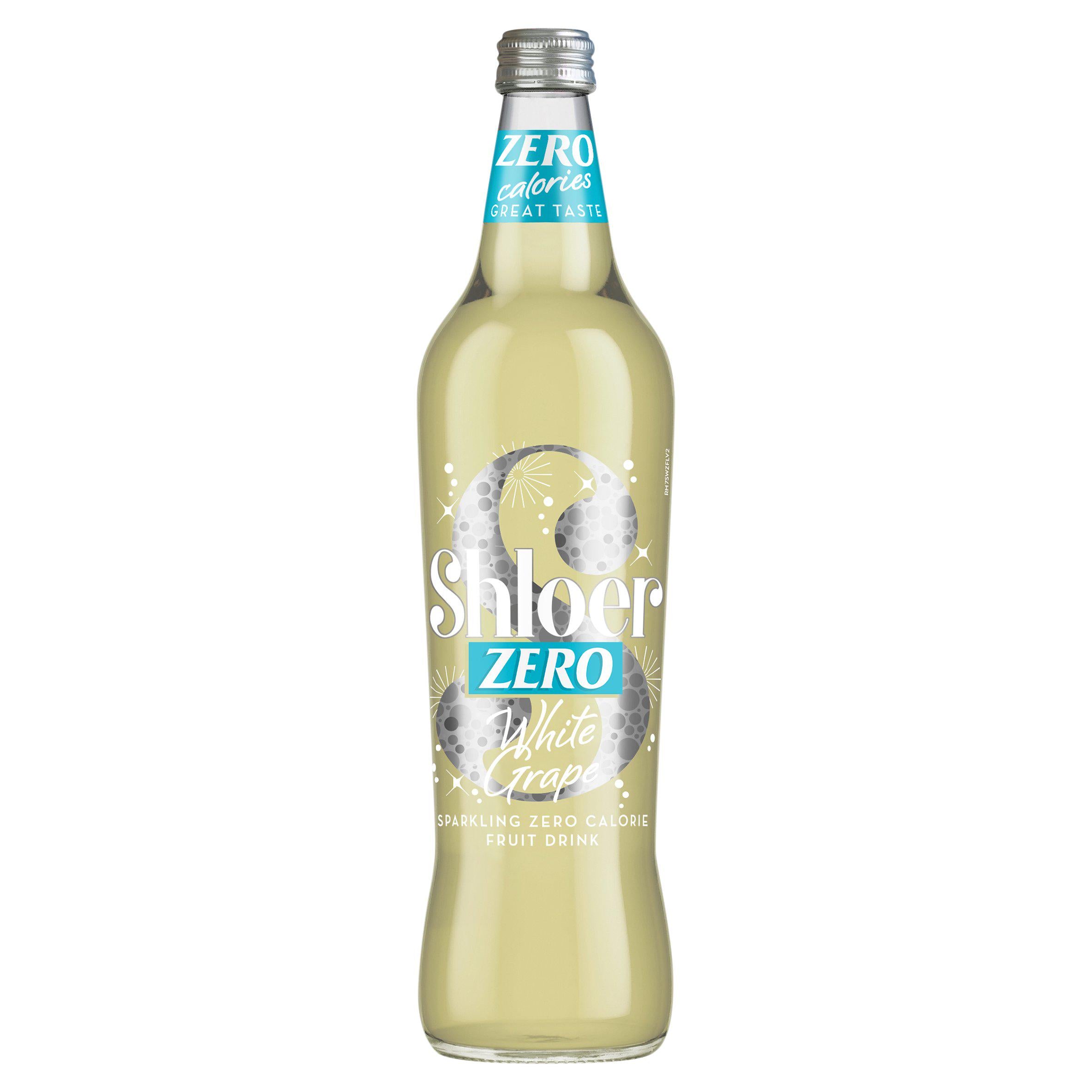 Shloer zero white grape sparkling juice drink 750ml (British brand)