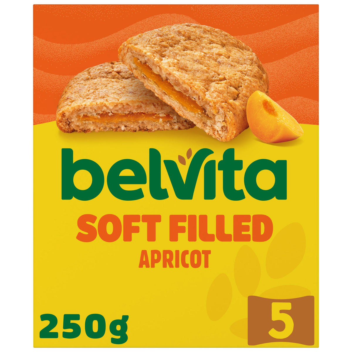 Belvita soft bakes apricot cereal bars multipack 5x50g (British brand)