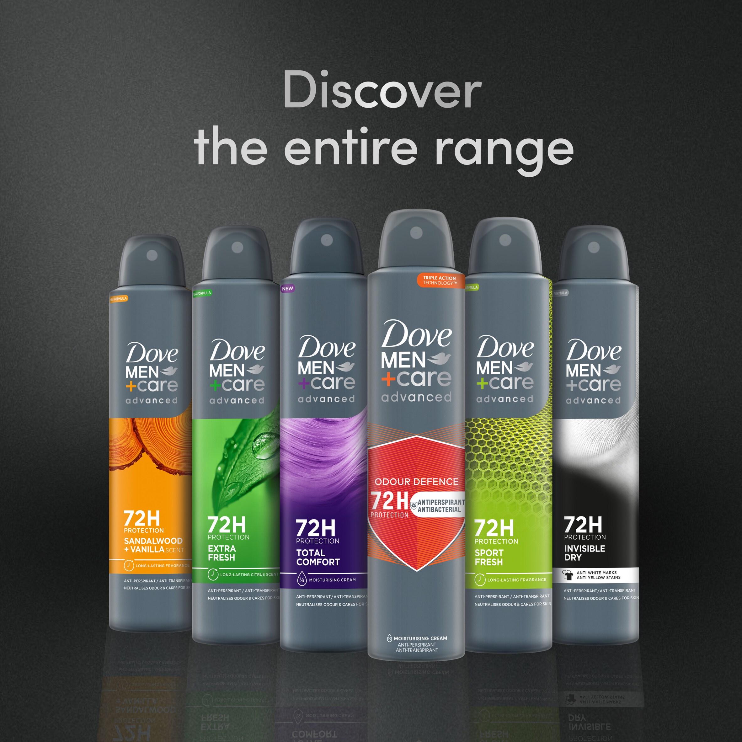 Dove Men+Care antiperspirant deodorant aerosol Invisible Dry 200ml - British product